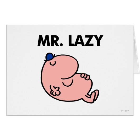 Mr. Lazy Snoozing Away Cards (Front Horizontal)