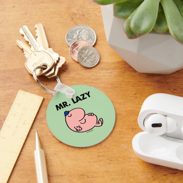 Mr. Lazy Snoozing Away Keychain (Desk)