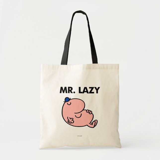 Mr. Lazy Snoozing Away Tote Bag (Front)