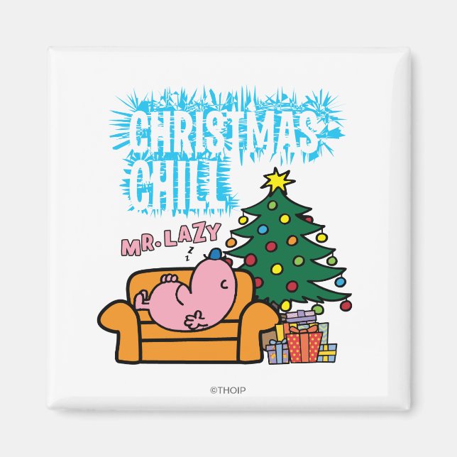 Mr. Lazy's Christmas Chill Magnet (Front)