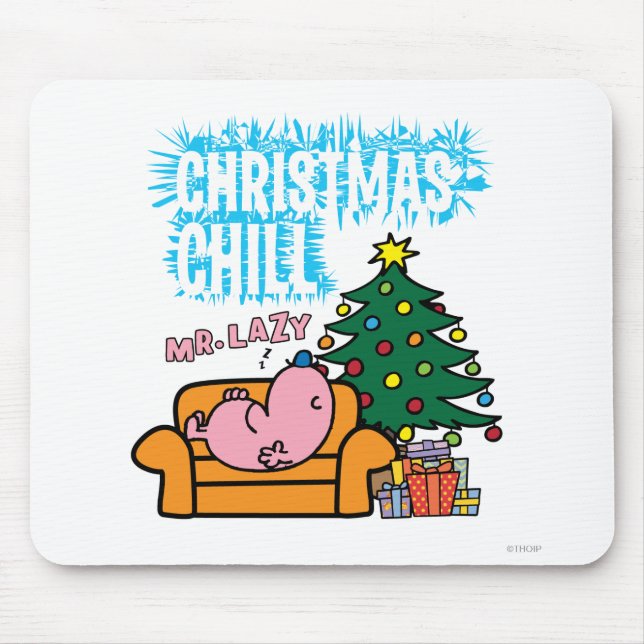 Mr. Lazy's Christmas Chill Mouse Pad (Front)