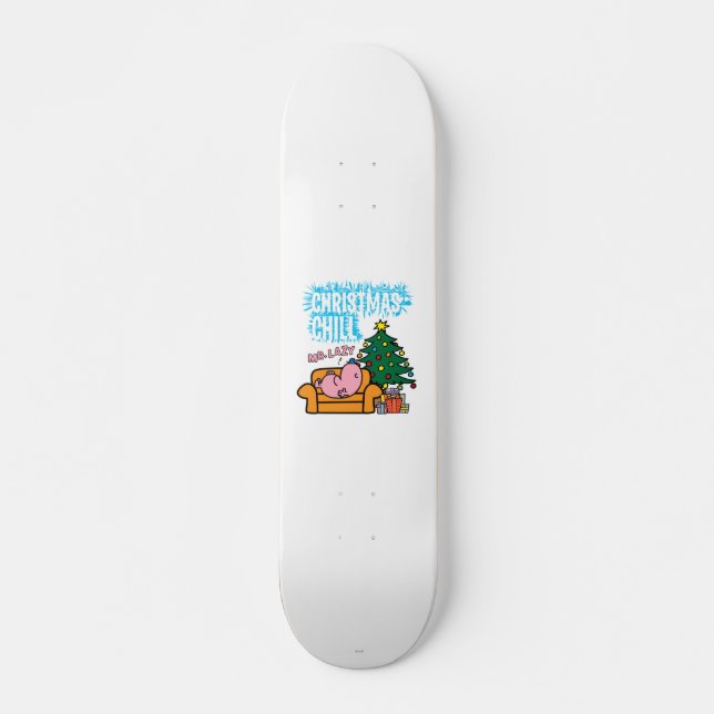 Mr. Lazy's Christmas Chill Skateboard Deck (Front)