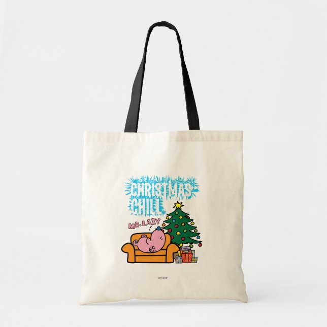 Mr. Lazy's Christmas Chill Tote Bag (Front)