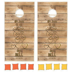 Mr. Loves Mrs. Wedding  Cornhole Set