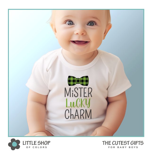Mr. Lucky Charm St Patrick's Day Boy Baby Bodysuit (Creator Uploaded)