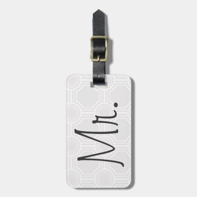 Mr. Luggage Tag (Front Vertical)