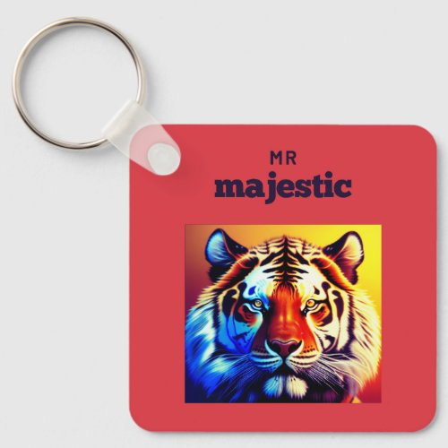 Mr Majestic Tigers Head     Keychain