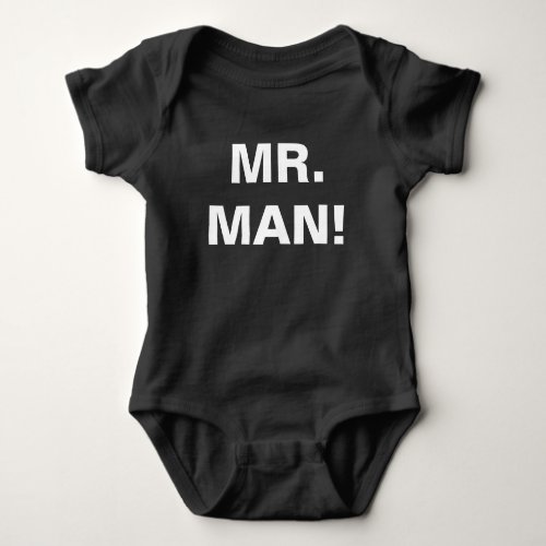 Mr Man baby boy shirt bodysuit jumper Baby Bodysuit