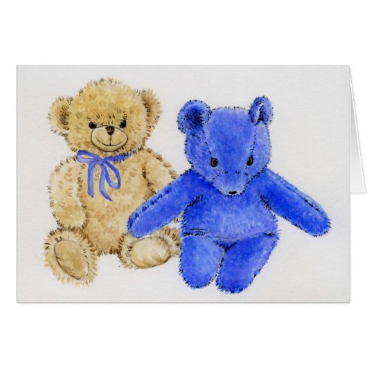 "Mr. McCuddles and Blue Bear" Cards (Front Horizontal)