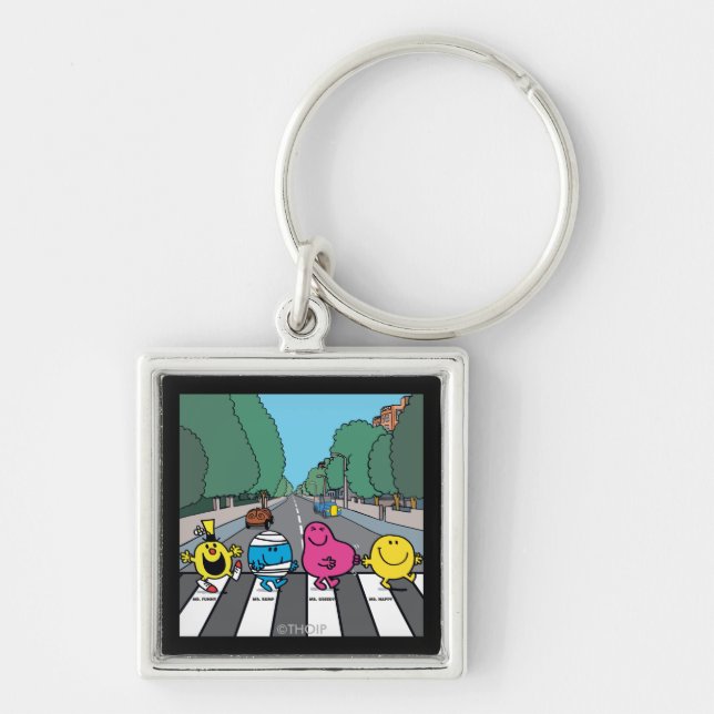Mr. Men Abbey Road Walkers Keychain (Front)