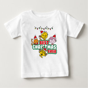 Mr Men Little Miss Best Christmas Ever Baby T-Shirt