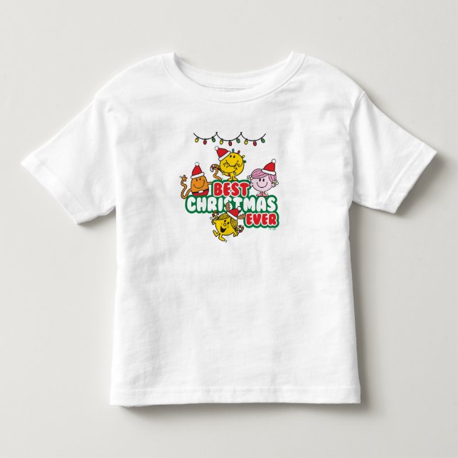 Mr Men Little Miss Best Christmas Ever Toddler T-shirt (Front)