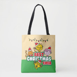 Mr Men Little Miss Best Christmas Ever Tote Bag