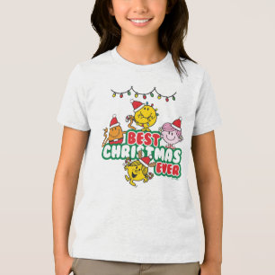 Mr Men Little Miss Best Christmas Ever Tri-Blend Shirt