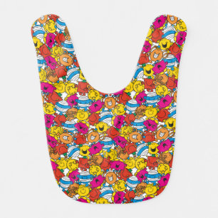 Mr Men & Little Miss   Bright Smiling Faces Baby Bib