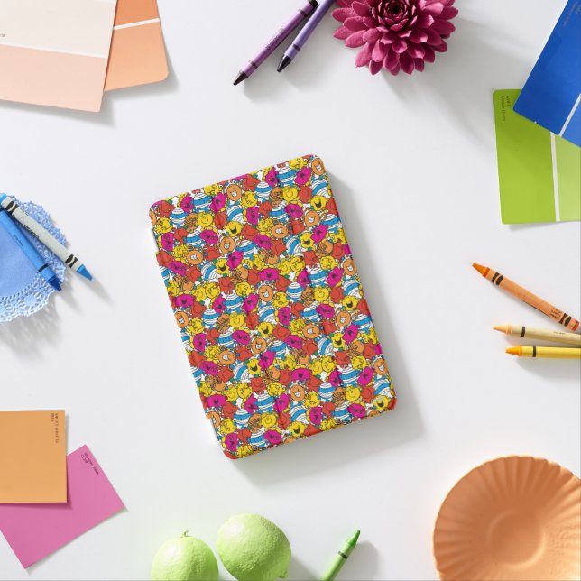 Mr Men & Little Miss | Bright Smiling Faces iPad Mini Cover (In Situ)