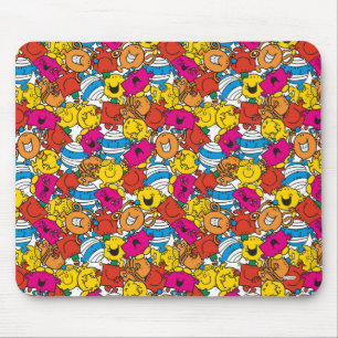 Mr Men & Little Miss Bright Smiling Faces Mouse Pad