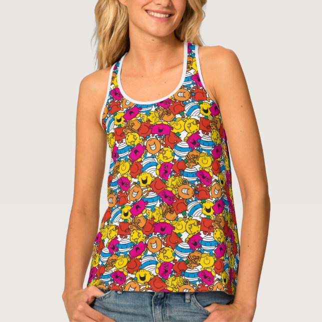 Mr Men & Little Miss | Bright Smiling Faces Tank Top (Front)