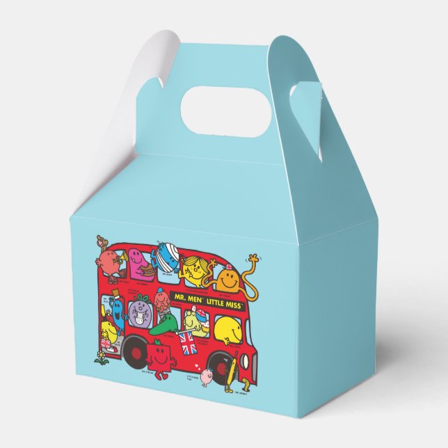 Mr. Men & Little Miss Bus Favor Boxes (Front Side)