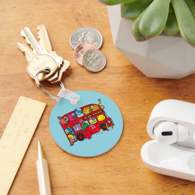 Mr Men & Little Miss Bus Keychain (Desk)