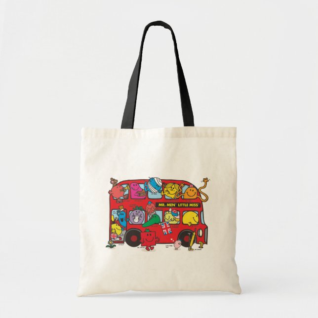 Mr Men & Little Miss Bus Tote Bag (Front)