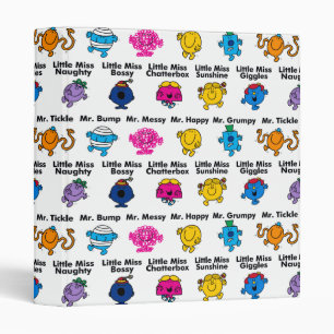 Mr Men & Little Miss   Character Names Binder