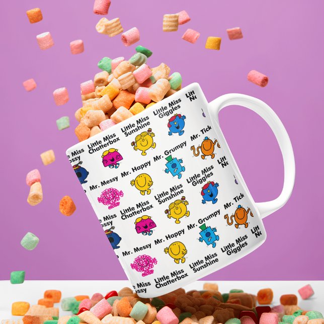 Mr Men & Little Miss | Character Names Coffee Mug (AI generated mug)