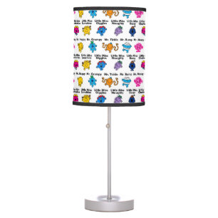 Mr Men & Little Miss Character Names Table Lamp