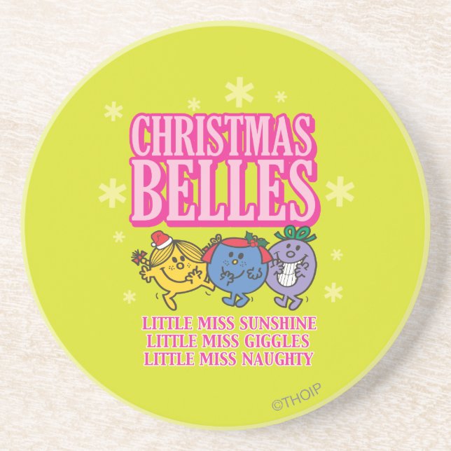 Mr. Men Little Miss Christmas Belles Drink Coaster (Front)