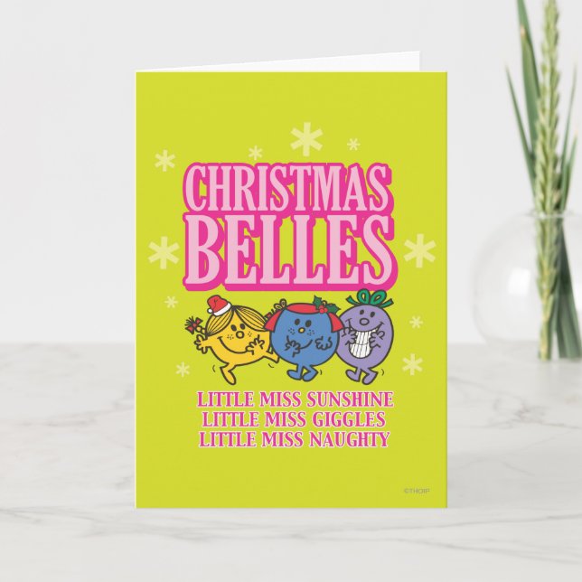 Mr. Men Little Miss Christmas Belles Holiday Card (Front)