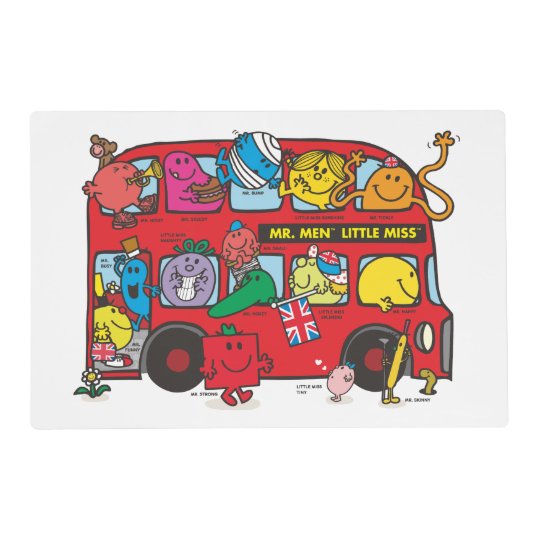 Mr. Men & Little Miss Crowded Bus Placemat