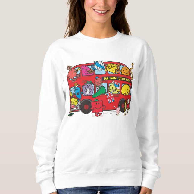 Mr. Men & Little Miss Crowded Bus Sweatshirt (Front)