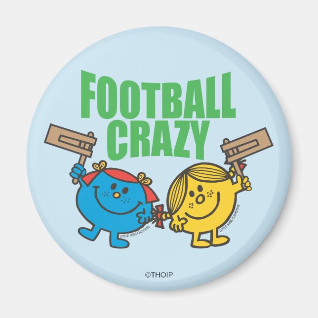 Mr. Men Little Miss Football Crazy Magnet (Front)