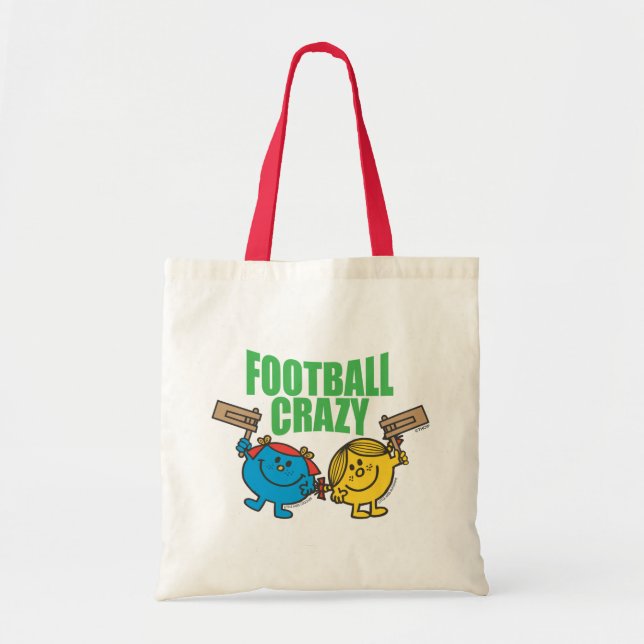 Mr. Men Little Miss Football Crazy Tote Bag (Front)