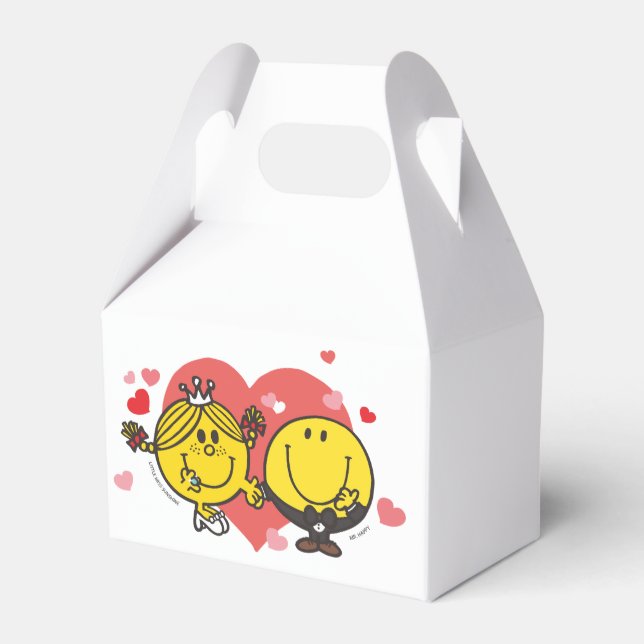 Mr. Men Little Miss Happy Sunshine Wedding Favor Boxes (Front Side)