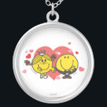 Mr. Men Little Miss Happy Sunshine Wedding Silver Plated Necklace<br><div class="desc">Celebrate your special day with this cheerful and radiant "Happy Sunshine" wedding design. Featuring a bright and vibrant sun illustration with a whimsical font,  this design is perfect for adding a touch of joy and happiness to your wedding stationery,  decorations,  and favors.</div>