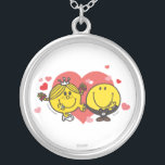 Mr. Men Little Miss Happy Sunshine Wedding Silver Plated Necklace<br><div class="desc">Celebrate your special day with this cheerful and radiant "Happy Sunshine" wedding design. Featuring a bright and vibrant sun illustration with a whimsical font,  this design is perfect for adding a touch of joy and happiness to your wedding stationery,  decorations,  and favors.</div>