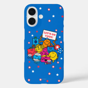 Mr. Men Little Miss Let's Go Vote! iPhone 16 Case