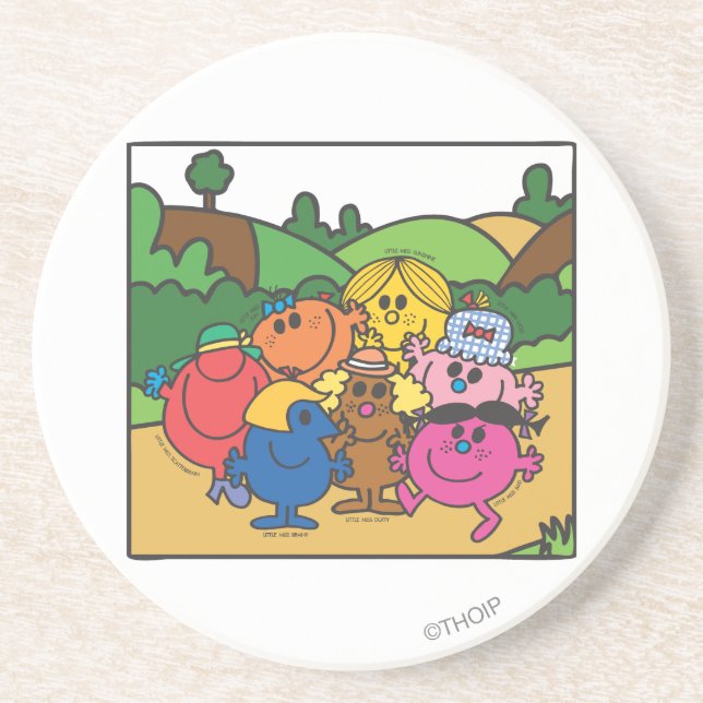 Mr. Men & Little Miss Mother's Day Drink Coaster (Front)