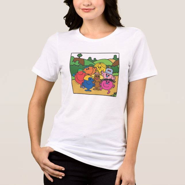 Mr. Men & Little Miss Mother's Day Tri-Blend Shirt (Front)