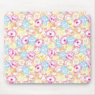 Mr Men & Little Miss Neon Colors Pattern Mouse Pad