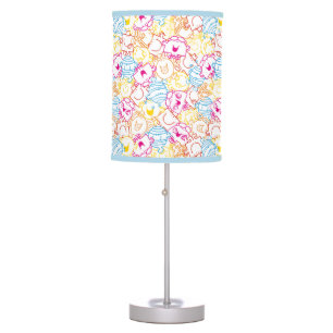 Mr Men & Little Miss Neon Colors Pattern Table Lamp