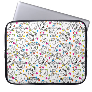Mr Men & Little Miss Rainbow Polka Dots Pattern Laptop Sleeve