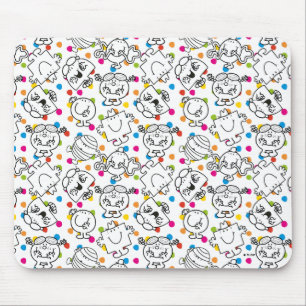 Mr Men & Little Miss Rainbow Polka Dots Pattern Mouse Pad