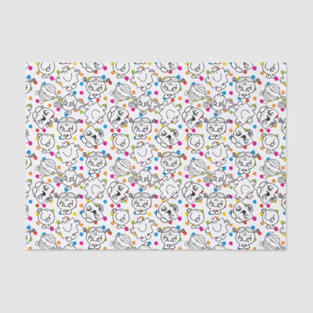 Mr Men & Little Miss | Rainbow Polka Dots Pattern Tissue Paper (Front)