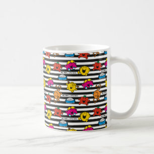 Mr Men & Little Miss Stripes Pattern Coffee Mug