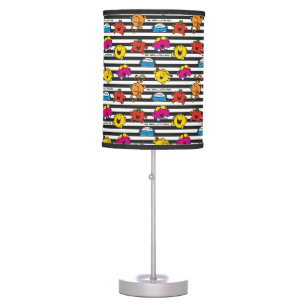 Mr Men & Little Miss Stripes Pattern Table Lamp