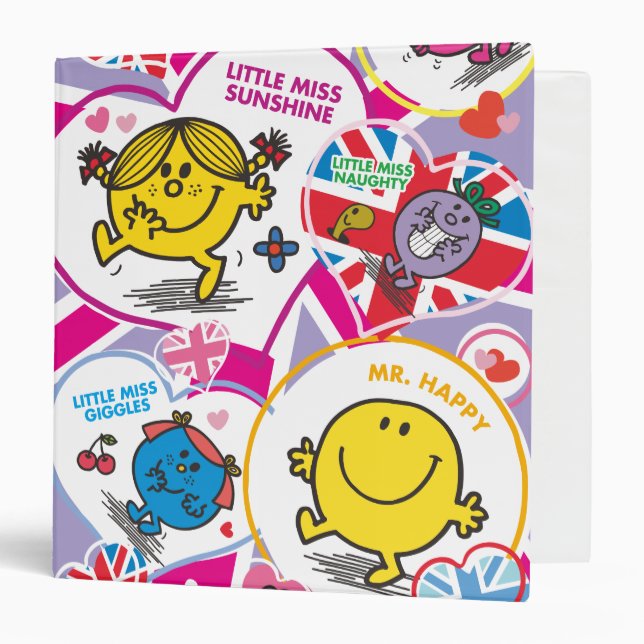 Mr. Men & Little Miss UK Hearts Binder (Front/Inside)
