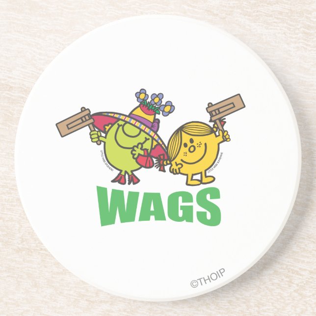 Mr. Men Little Miss Wags Drink Coaster (Front)