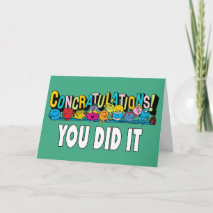 Mr Men Little Miss You Did It Card